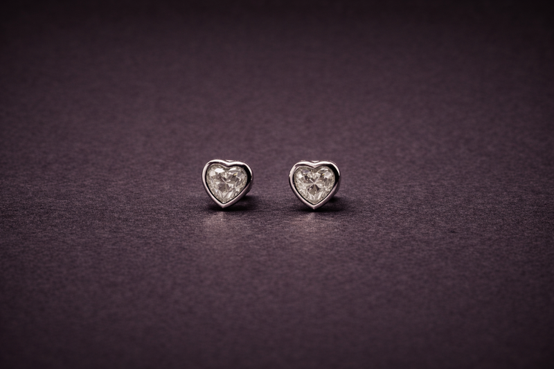 The Heart Stud 1.0ct