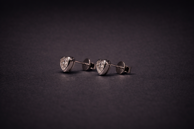 The Heart Stud 1.0ct