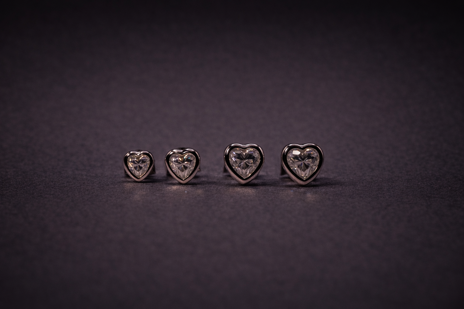 The Heart Stud 1.0ct